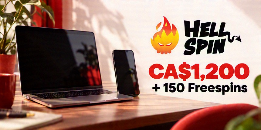 Netent Hell Spin CA$1,200 + 150 Freespins