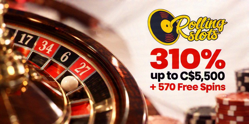 Online Casino Rolling Slots 310% up to C$5,500 + 570 Free Spins
