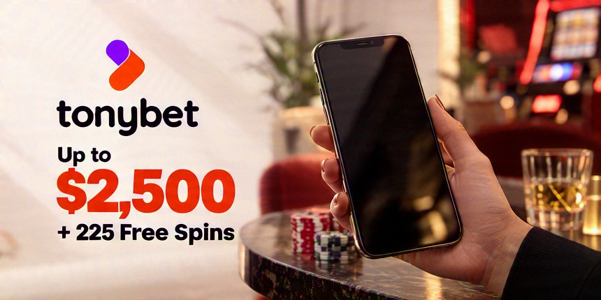 Netent Tonybet Up to $2,500 + 225 Free Spins